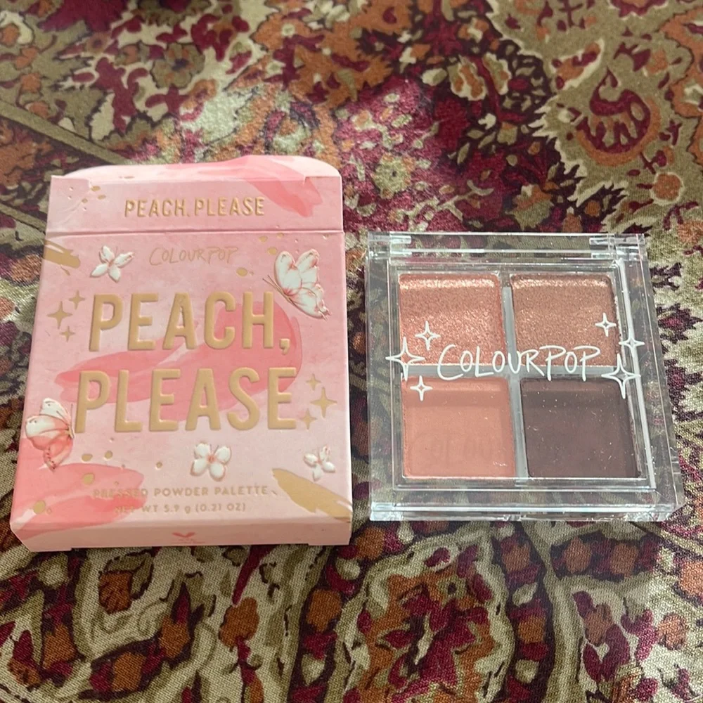 NWT ColourPop Eyeshadow Quad - Peach Please